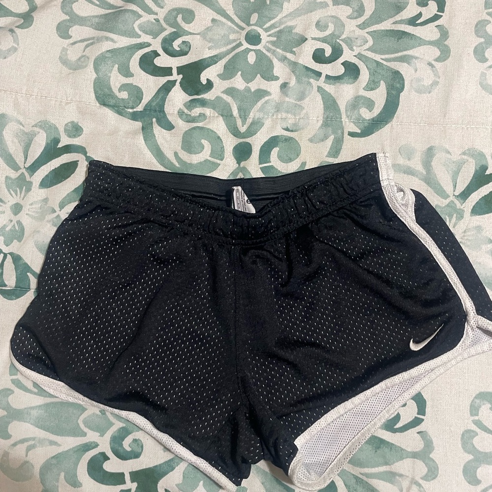 Nike Women's XS Black and White Athletic Shorts
